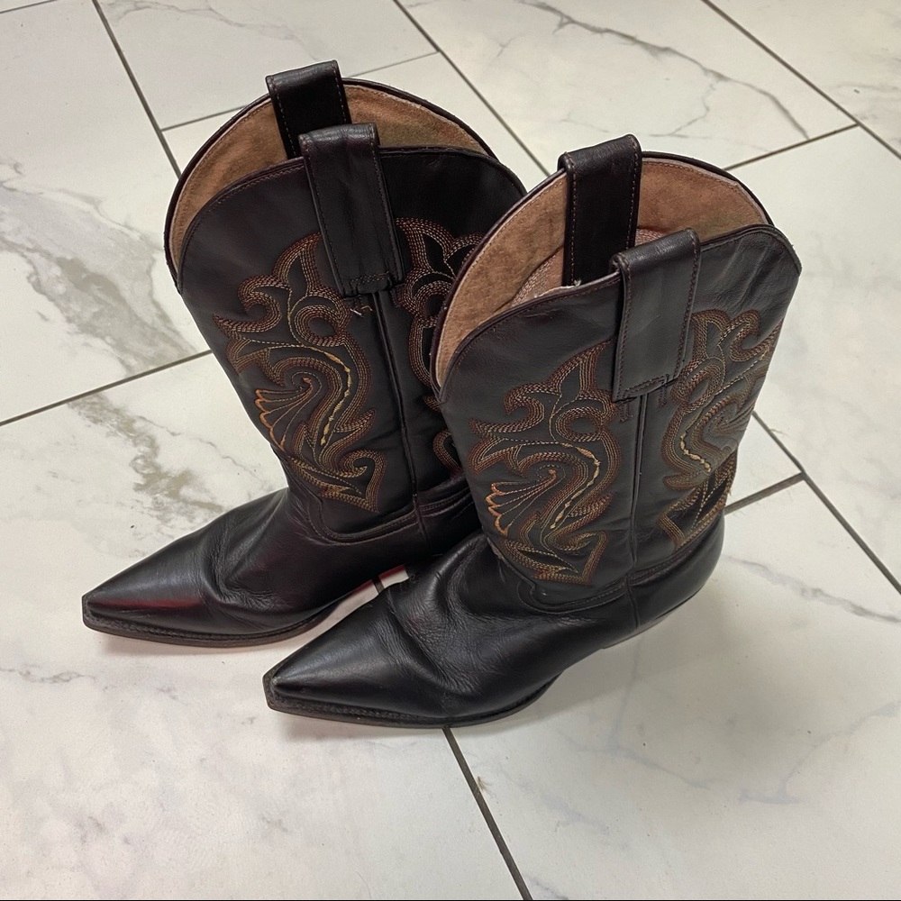 D’Jesus pointed cowboy boots leather